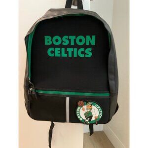 FISLL Boston Celtics black backpack with green accents NBA & official team logo